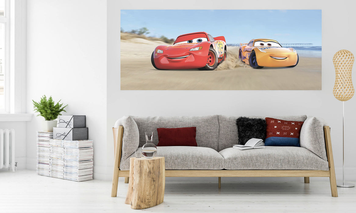Digitaldruck Vlies Fototapete | Cars3 Beach | 100 x 250 cm