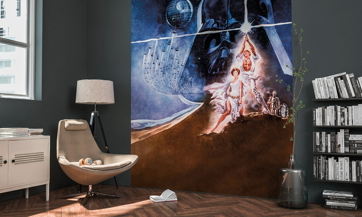 Digitaldruck Vlies Fototapete | Star Wars Poster Classic2 | 200 x 250 cm