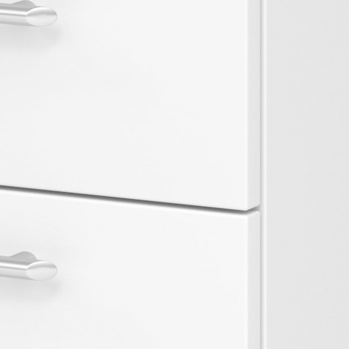 Hammerbacher | Standcontainer 80cm, 4Schub, Schloss RE Weiß