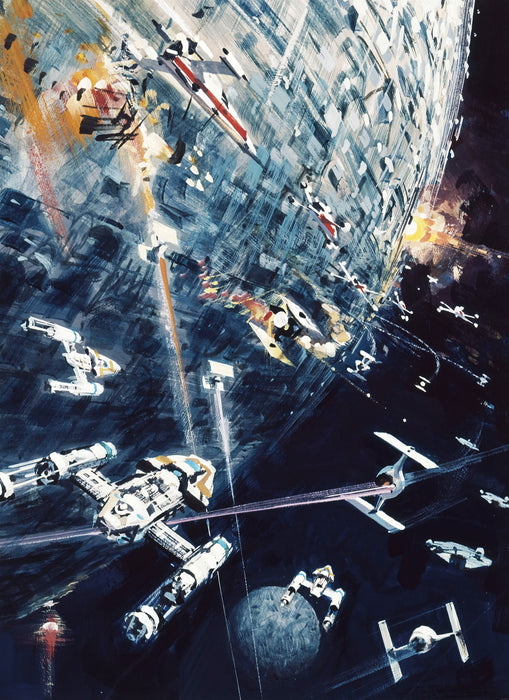 Digitaldruck Vlies Fototapete | Star Wars Classic Dogfight | 200 x 275 cm