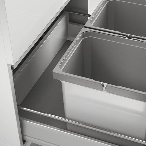 Naber | Cox® Box 275 K 600-2 Abfallsammler für vorhandene Auszüge Biodeckel hellgrau