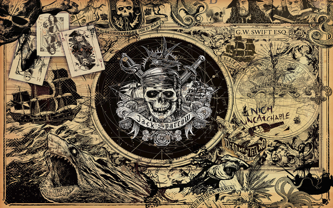Digitaldruck Vlies Fototapete | Pirates of the Caribbean 5 | 400 x 250 cm
