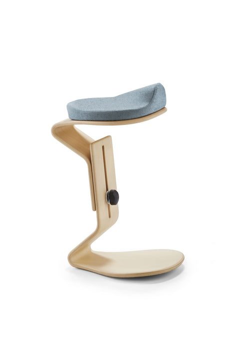 Hocker myERCOLINO ready mit 3D  Comfortsitz | Gestell Buche