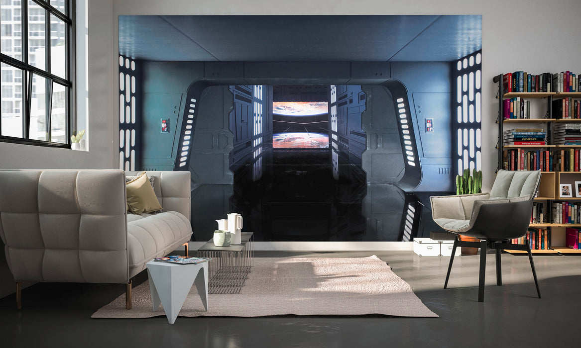 Digitaldruck Vlies Fototapete | Star Wars Death Star Floor | 400 x 250 cm