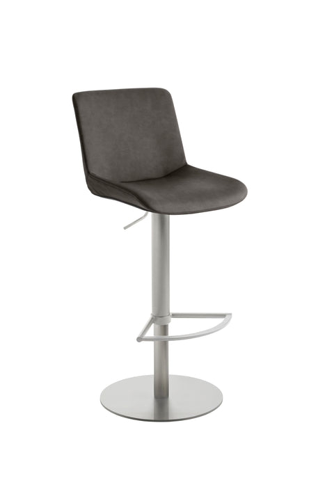 Mayer | Bar- und Tresenhocker 1387 | Warmes Grau | Gestell Edelstahl gebürstet