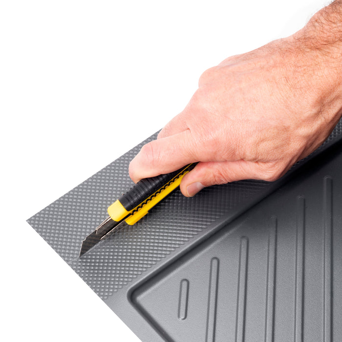 Schutz Böden von Küchenmöbeln Modell Sink, M80, 767x580mm, Brettstärke 16mm, schneidbar, Kunststoff, Anthrazitgrau