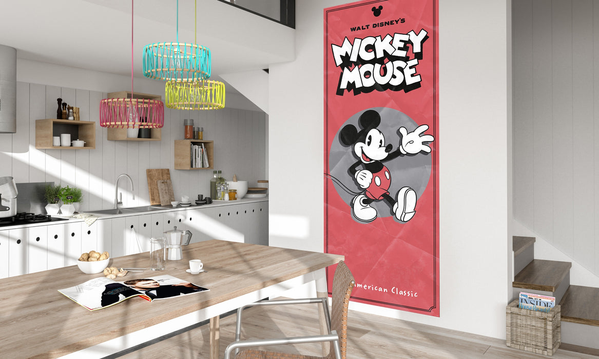 Digitaldruck Vlies Fototapete | Mickey | American Classic | 100 x 250 cm