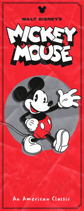 Digitaldruck Vlies Fototapete | Mickey | American Classic | 100 x 250 cm