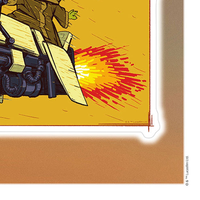 Wandtattoo | Mandalorian Funny Grogu  | Größe 50 x 70 cm