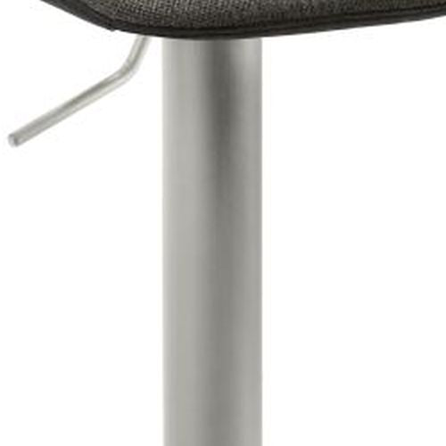 Bar- und Tresenhocker | myMARCO | Anthrazit meliert Schwarz | Gestell Edelstahl gebürstet