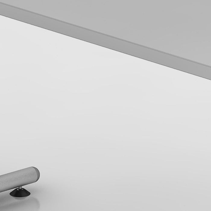 Hammerbacher | Schreibtisch C-Fuß 180x80cm Grau / Silber