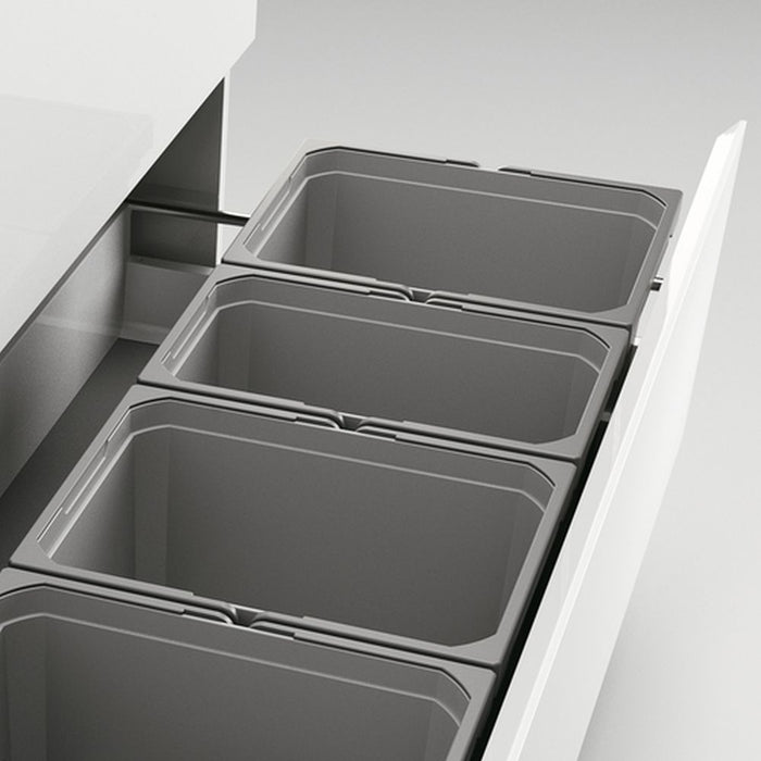 Naber | Cox® Box 235 K 1200-5 Abfallsammler für vorhandene Auszüge hellgrau