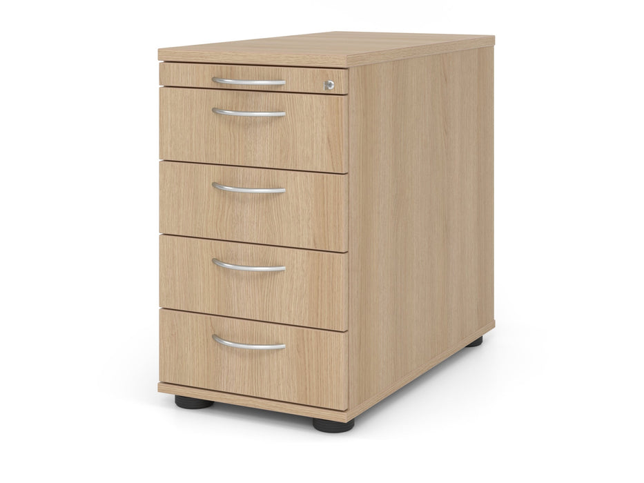 Hammerbacher | Standcontainer 80cm, 4Schub, Schloss BM Eiche