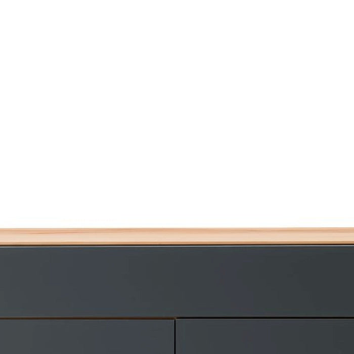 Gradel | Domus | 3321 | Sideboard | 120x87x40 | Kernbuche | Glas anthrazit satiniert