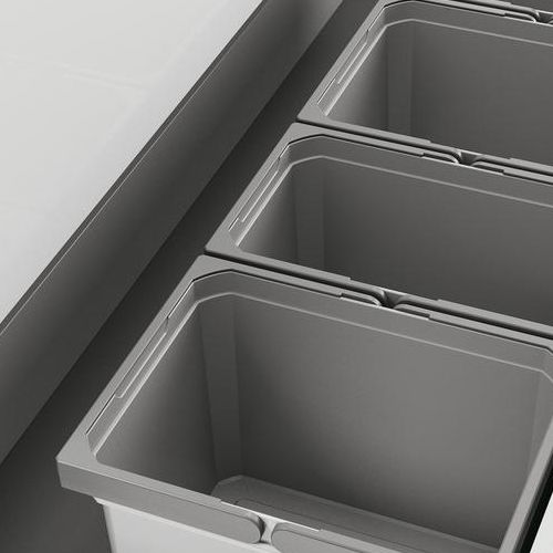 Naber | Cox® Box 235 K 1200-5 Abfallsammler für vorhandene Auszüge Biodeckel hellgrau