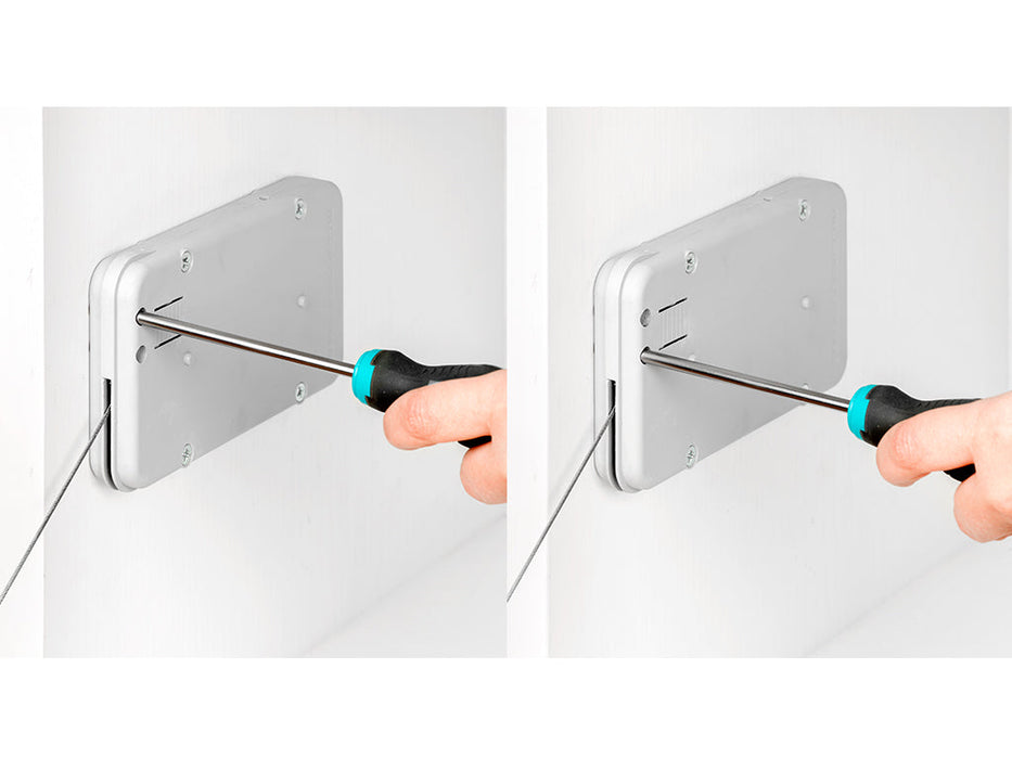 Klapptürmechanismus Miniwinch Abdeckung, 4kg, Stahl Kunststoff, Grau