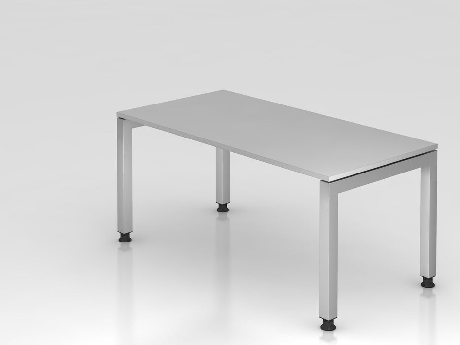 Hammerbacher | Schreibtisch U-Fuß eckig 160x80cm Grau