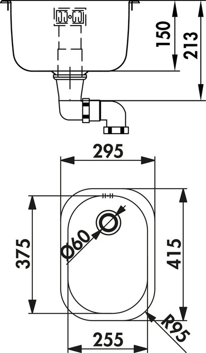 Naber | Standard S1 | Einbauspüle Küchenspüle Spülbecken | Edelstahl