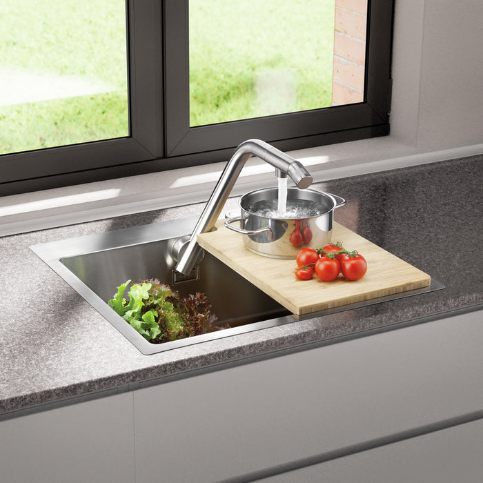 Naber | Corno Turno 60 | Einbauspüle | Set (Spüle u. Armatur Turno)