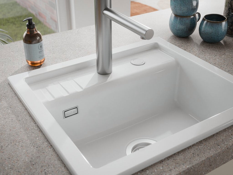 Naber Silqua E, Spüle, weiß glänzend