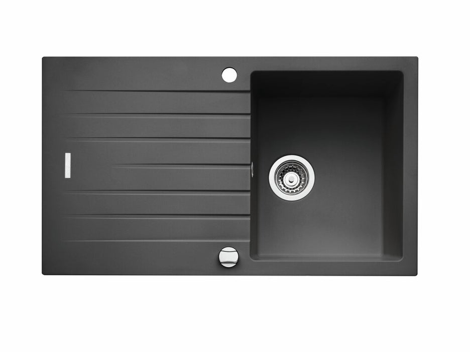 Naber | Angola 100 – Set inkl. Gramix 1 Hochdruck-Armatur, Spüle, granit lava