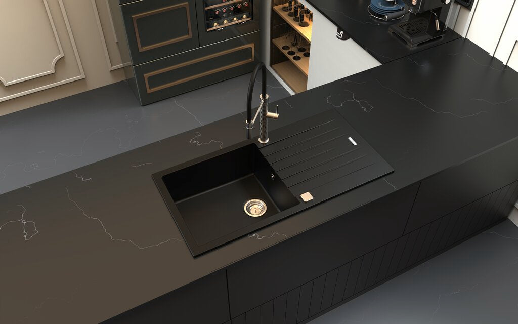 Naber Angola 100 L, Spüle, granit nero assoluto