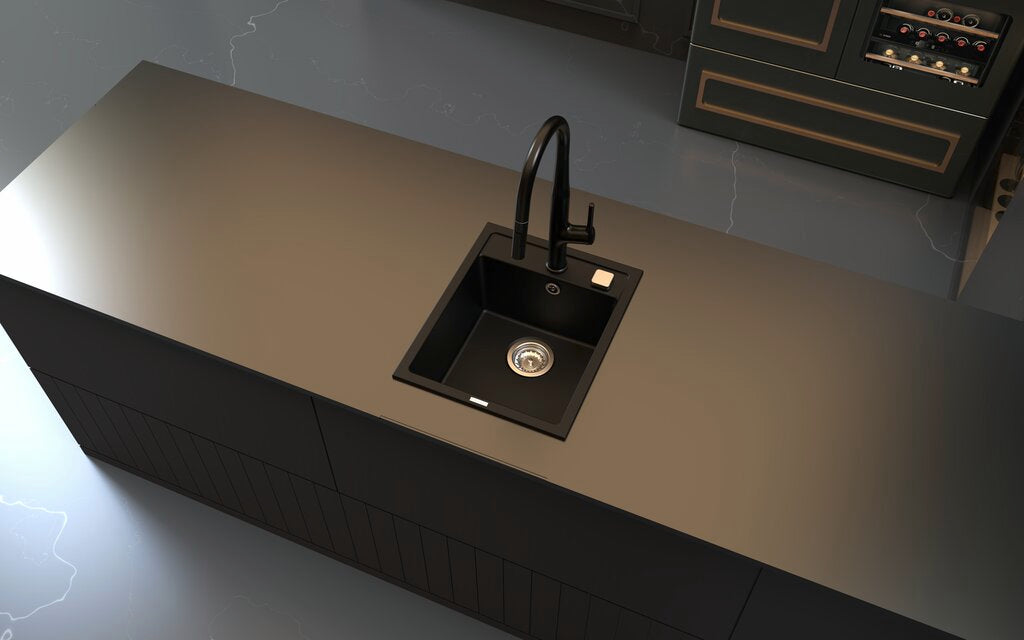 Naber Angola 40, Spüle, granit nero assoluto