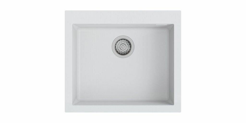 Naber Vellano 570, Spüle, granit bianco howlite