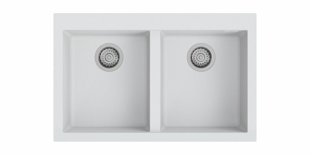 Naber Vellano 790, Spüle, granit bianco howlite