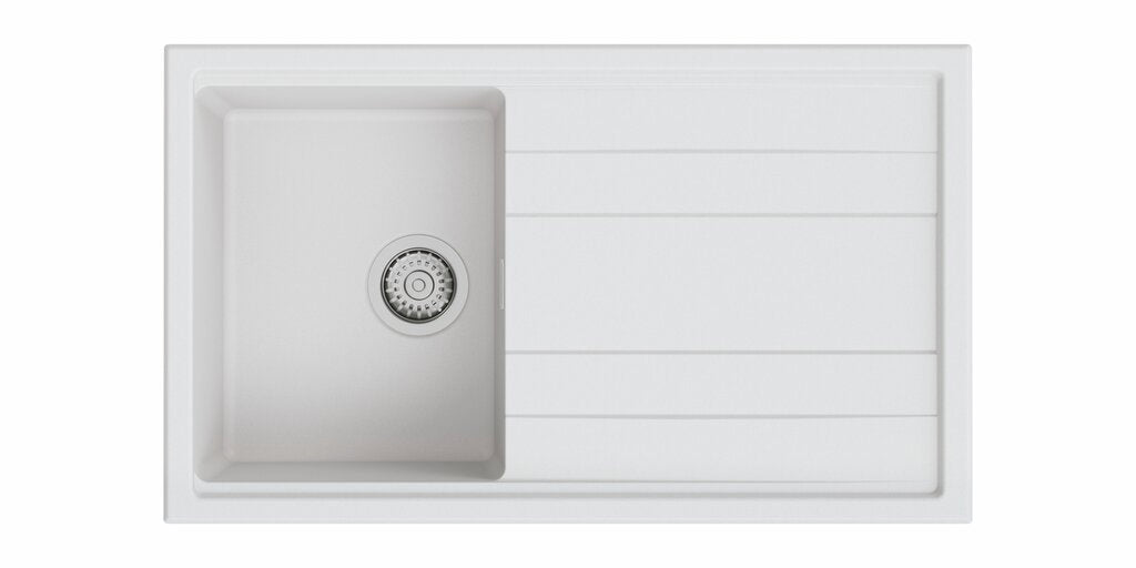 Naber Fontea 860, Spüle, granit bianco howlite