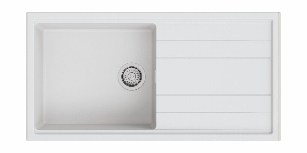 Naber Fontea 1000, Spüle, granit bianco howlite