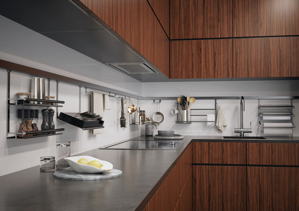 Kesseböhmer | Linero Style Profilleisten Set, Relingsystem, L 1200 mm, edelstahlfarbig