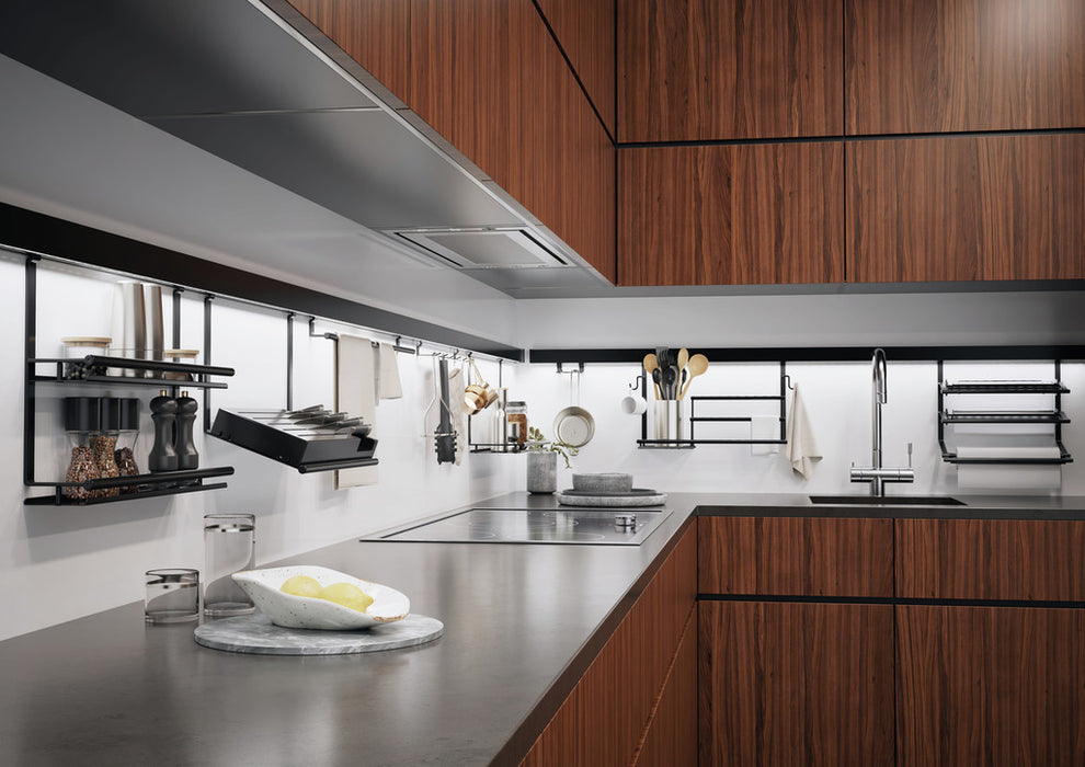 Kesseböhmer | Linero Style Profilleisten Set, Relingsystem, L 600 mm, schwarz matt