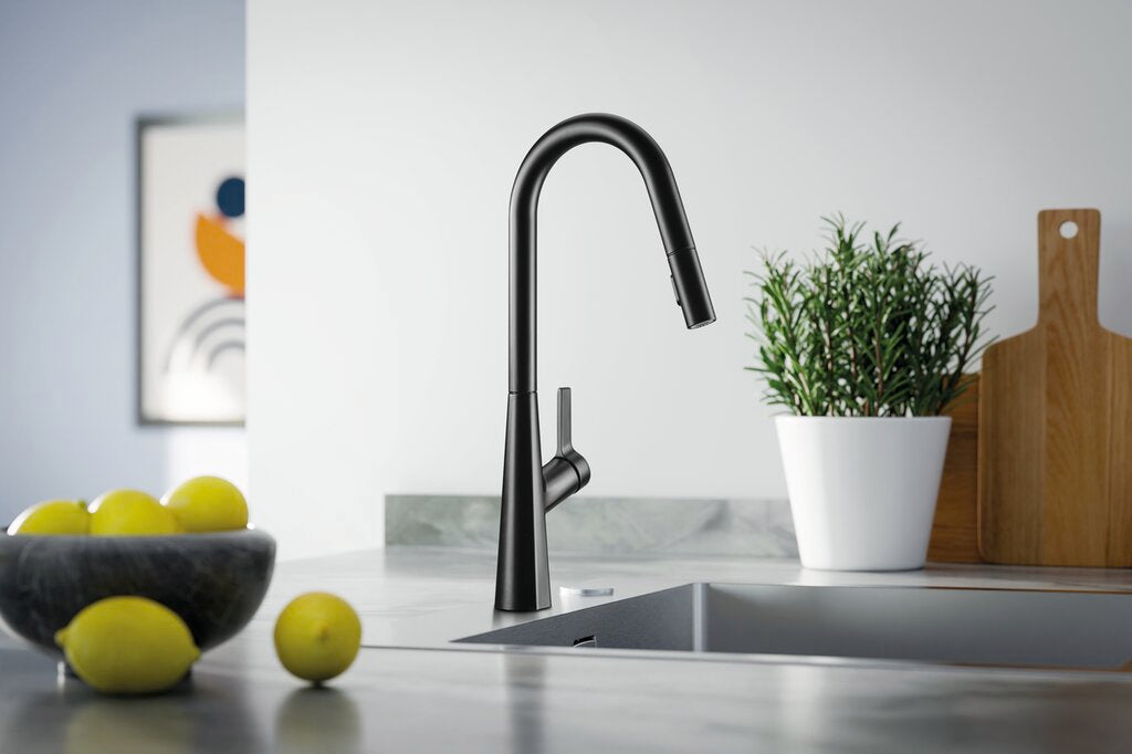 Naber | Wasserwerk Bendea, Spültischarmatur, schwarz matt, Hochdruck