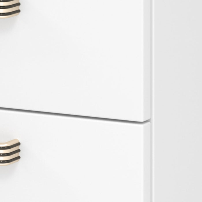 Hammerbacher | Standcontainer 80cm, 4Schub, Schloss SG Weiß