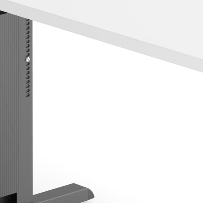 Hammerbacher | Schreibtisch C-Fuß 160x80cm Weiß / Graphit