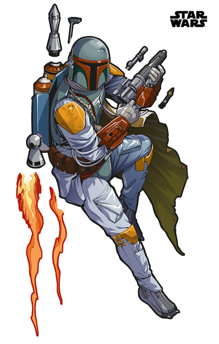 Selbstklebende Vlies Fototapete / Wandtattoo | Star Wars XXL Boba Fett | 127 x 200 cm