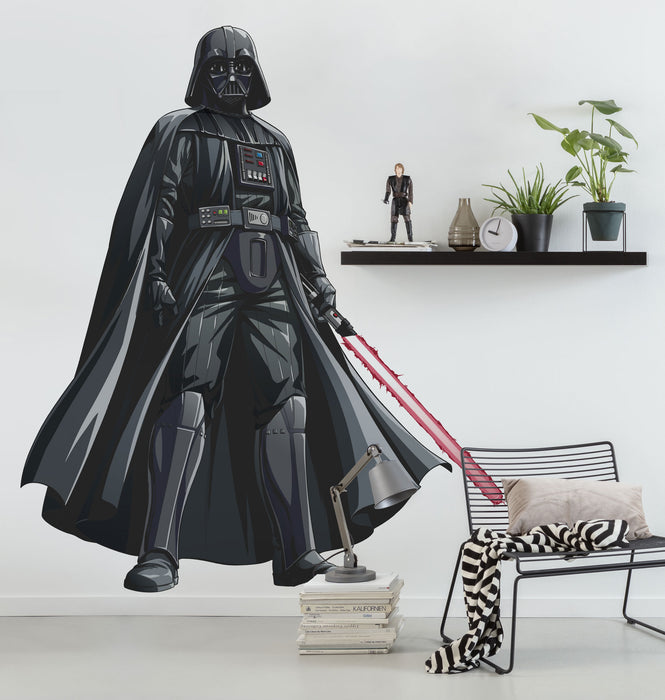 Selbstklebende Vlies Fototapete / Wandtattoo | Star Wars XXL Darth Vader | 127 x 200 cm