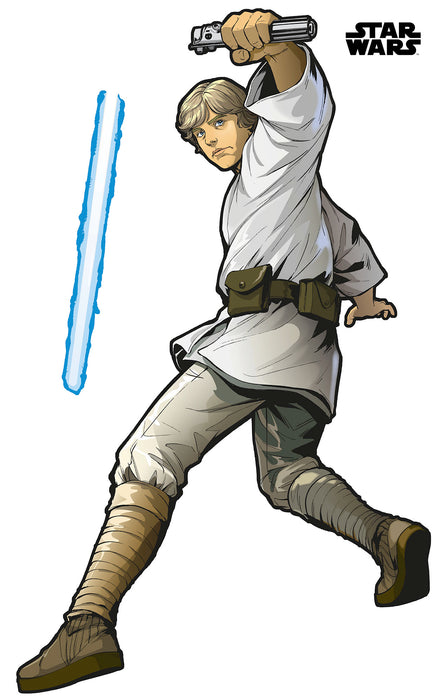 Selbstklebende Vlies Fototapete / Wandtattoo | Star Wars XXL Luke Skywalker | 127 x 200 cm