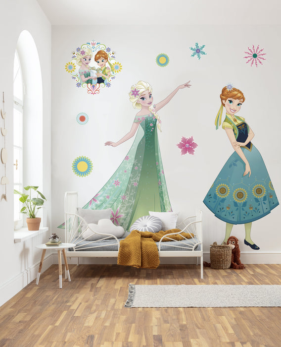 Selbstklebende Vlies Fototapete / Wandtattoo | Frozen Springtime XXL | 127 x 200 cm