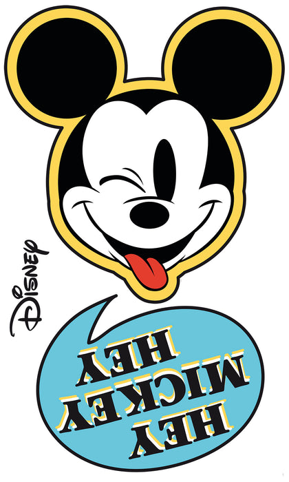 Selbstklebende Vlies Fototapete / Wandtattoo | Mickey Hey XXL | 127 x 200 cm