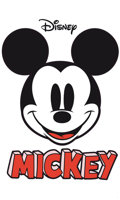 Selbstklebende Vlies Fototapete / Wandtattoo | Mickey Smile XXL | 127 x 200 cm