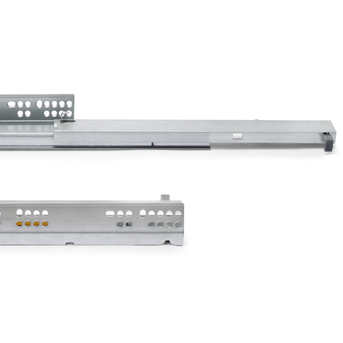 Satz Unterflurführungen Silver, Vollauszug, Push, T 350mm, Stahl, Verzinkt