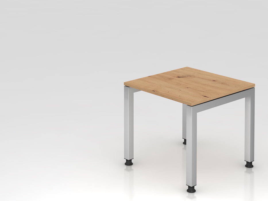 Hammerbacher | Schreibtisch U-Fuß eckig 80x80cm Asteiche
