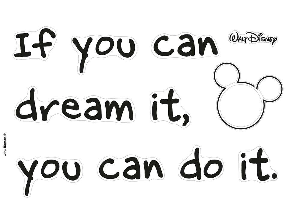 Wandtattoo | Disney You can do it | 50 x 70 cm