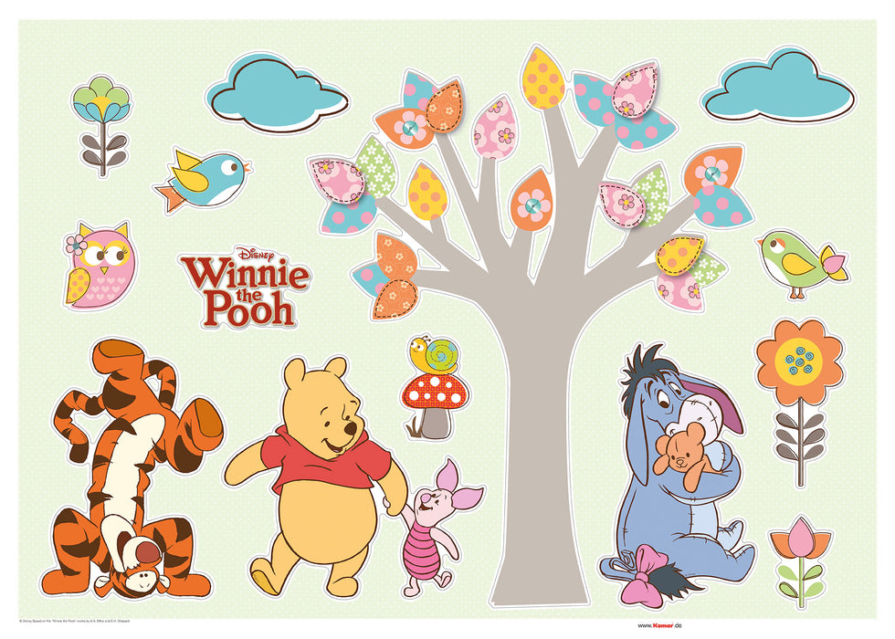 Wandtattoo | Winnie the Pooh Nature Lovers | 50 x 70 cm