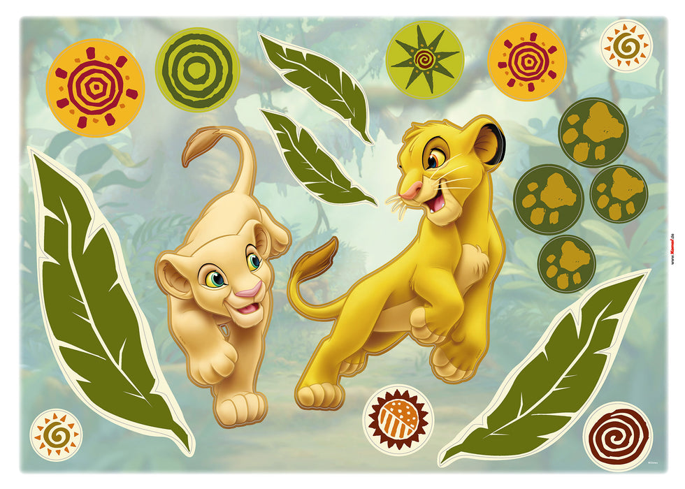 Wandtattoo | Simba and Nala | 50 x 70 cm