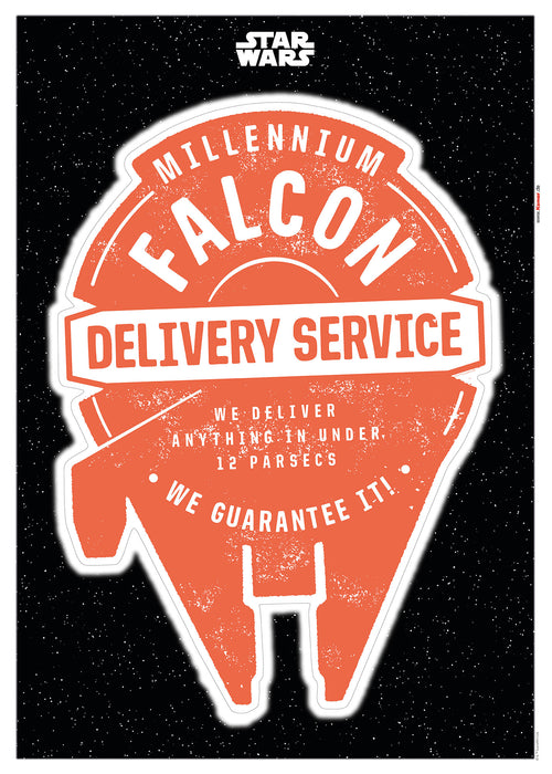 Wandtattoo | Star Wars Delivery Service | 50 x 70 cm