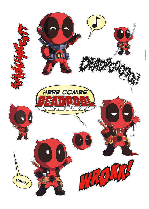 Wandtattoo | Deadpool Cute | 50 x 70 cm