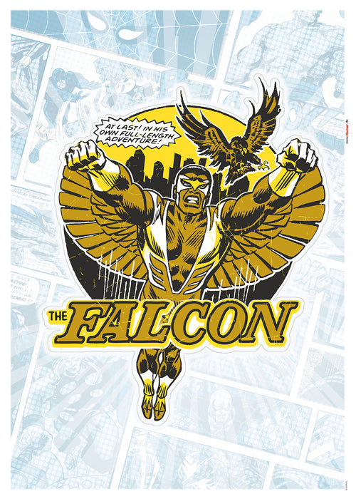 Wandtattoo | Falcon Gold Comic Classic | 50 x 70 cm